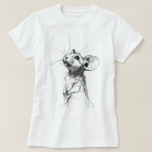 Cute Mouse Portrait T-Shirt