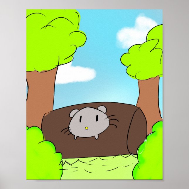 Cute, mouse poster  (Front)