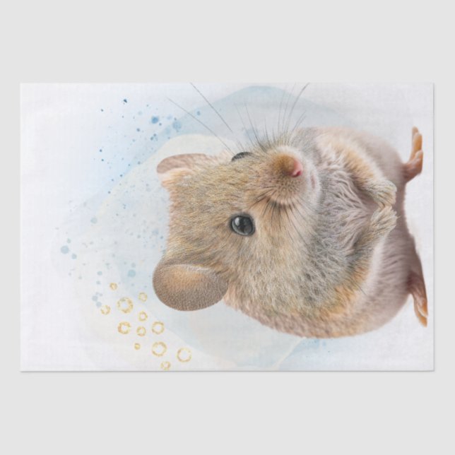 Cute Mouse Tissue Paper (Front)