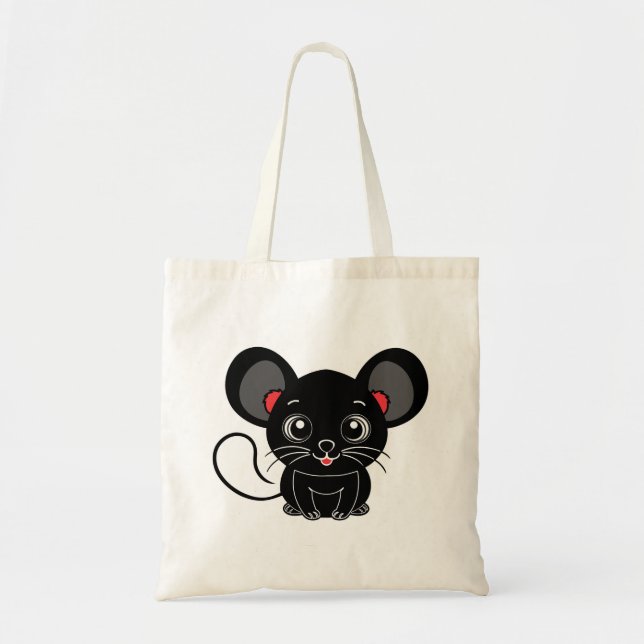 Cute Mouse Tote Bag (Front)