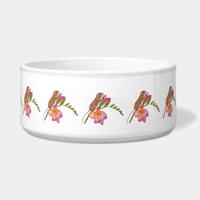 Cute Mouse Watercolor Floral Design (Front)