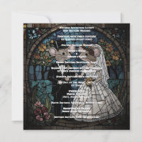 Cute Mouse Wedding Couple