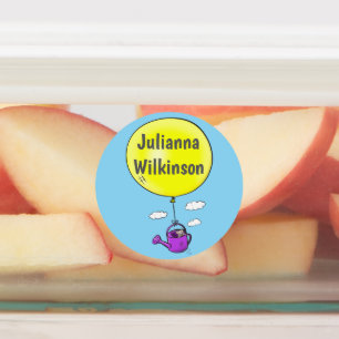 Cute mouse with balloon personalised cartoon