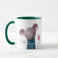 Cute Mouse With Gift Personalised Name