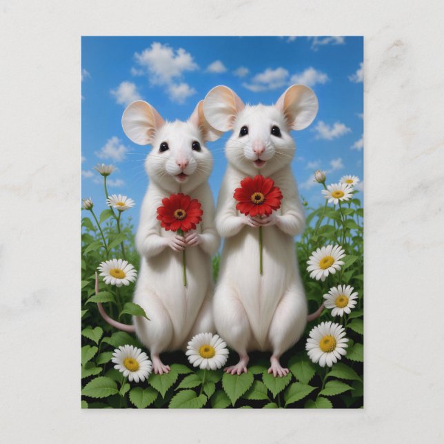 cute mouses postcard (Front)