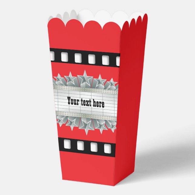 Cute Movie billboard customisable party Favour Box (Front)