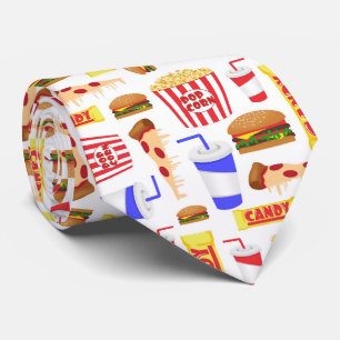 Cute movie theater tiled pattern tie