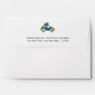 Cute Moving Announcement   New Address Envelope