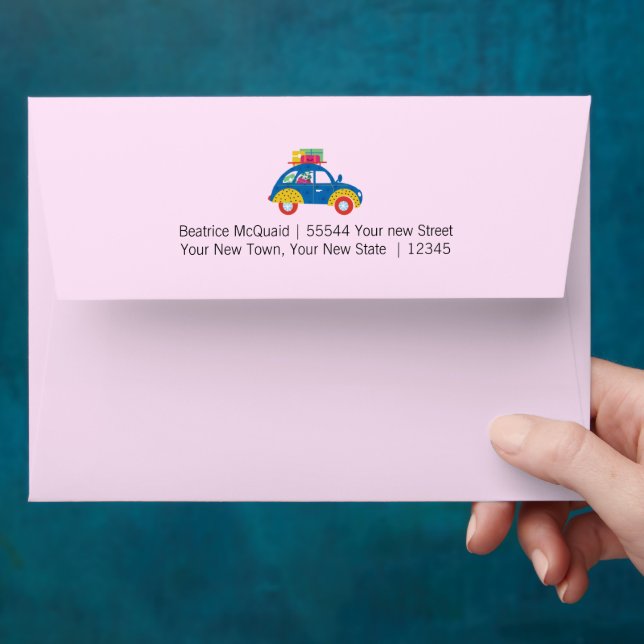Cute Moving Announcement | New Address Envelope (Hand)