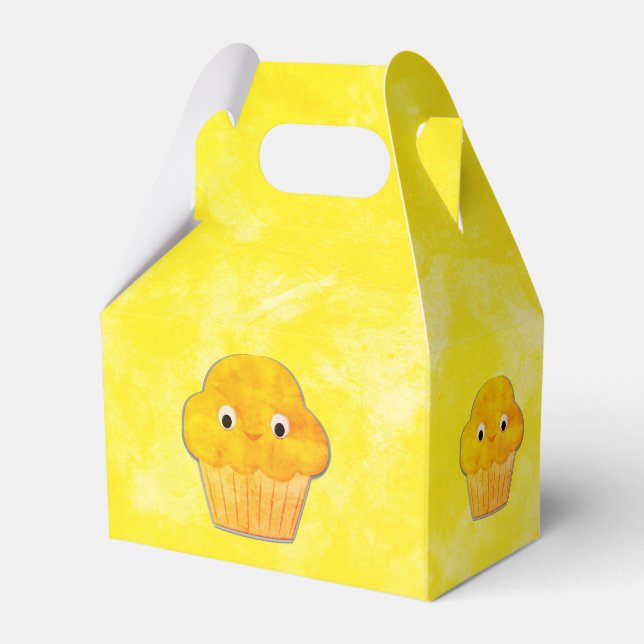 Cute Muffin Drawing  Favour Box (Front Side)