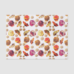 Cute Muffins, Croissants, and Cinnamon Rolls Tissue Paper