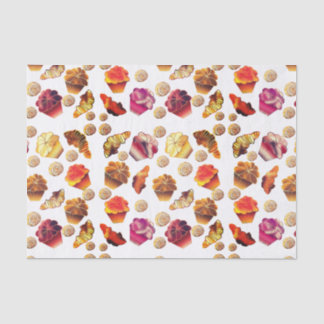 Cute Muffins, Croissants, and Cinnamon Rolls Tissue Paper