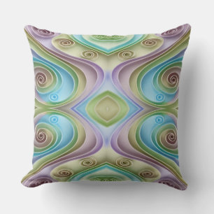 Cute multicolor all over fabric print pattern thro cushion