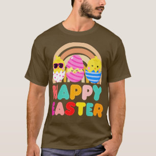 Cute Multicolor Easter Chickens T-Shirt