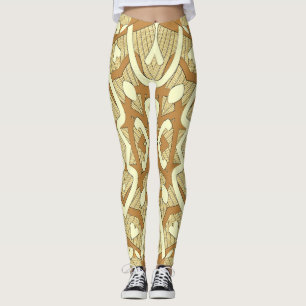 Cute multicolor seamless "Ratti_Creative_Arts" Leggings