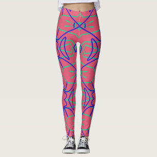 Cute multicolor trendy "Ratti_Creative_Arts" Legg Leggings