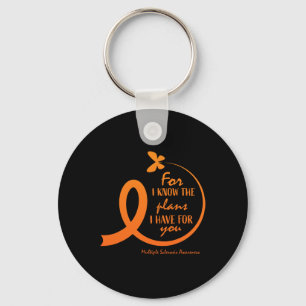Cute Multiple Sclerosis Awareness Gift Christian B Key Ring