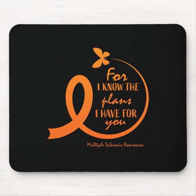 Cute Multiple Sclerosis Awareness Gift Christian B Mouse Mat (Front)
