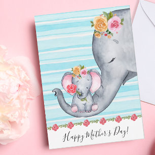 Cute Mum and Baby Mother's Day Card