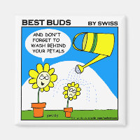 Cute Mum and Kids Bathtime Cartoon Flowers