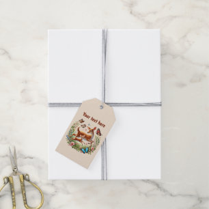 Cute Mum baby deer customisable Gift Tags
