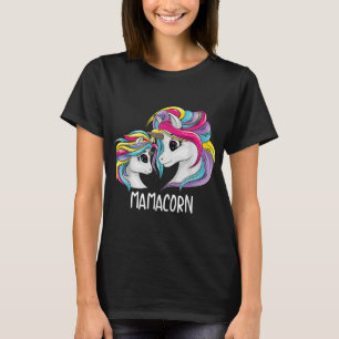 Cute Mum Baby Mama Unicorn Funny Mamacorn Gift For T-Shirt
