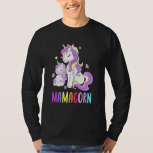Cute Mum Baby Mama Unicorn Mamacorn for men women  T-Shirt