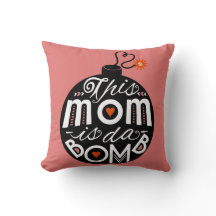 Cute Mum da Bomb Modern Typography Mothers Day