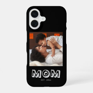 Cute Mum Established White Script Photo Case-Mate iPhone 16 Case