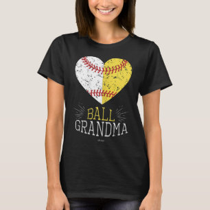 Cute Mum Funny Baseball Ball Grandma Softball Gift T-Shirt