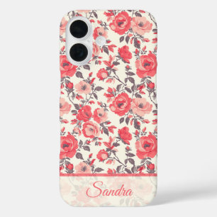 Cute Mum Gift Rose Flower Name iPhone 16 Case