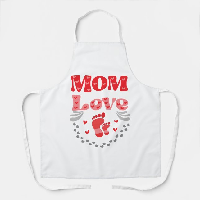 Cute Mum Love Apron (Front)