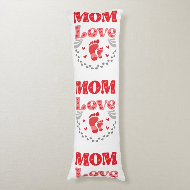 Cute Mum Love  Body Cushion (Front Vertical)