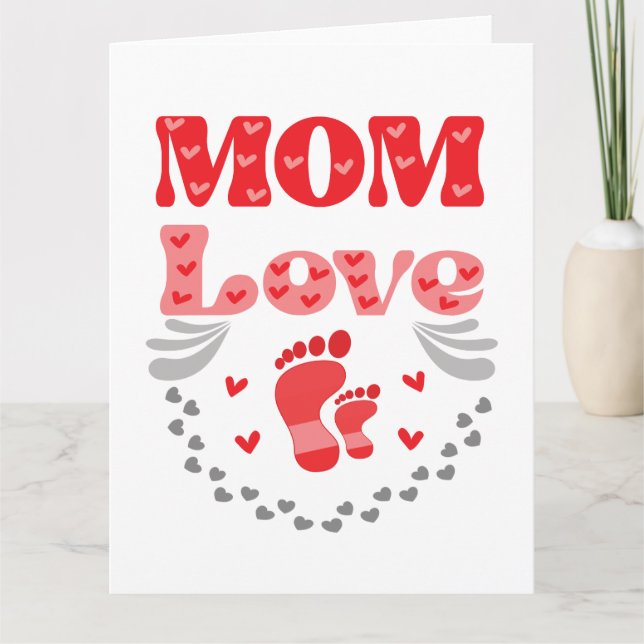 Cute Mum Love Card (Front)