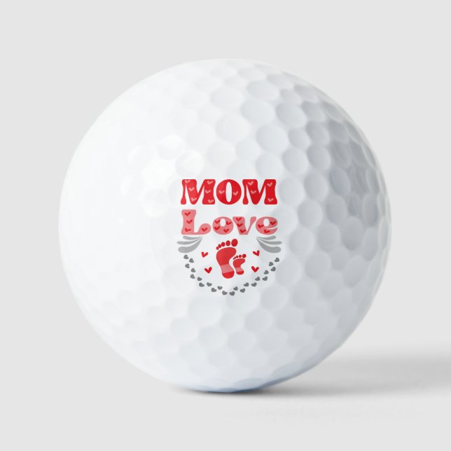 Cute Mum Love Golf Balls (Front)