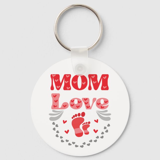 Cute Mum Love Key Ring (Front)