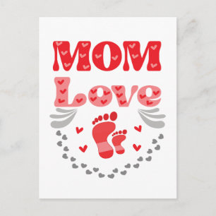 Cute Mum Love Postcard