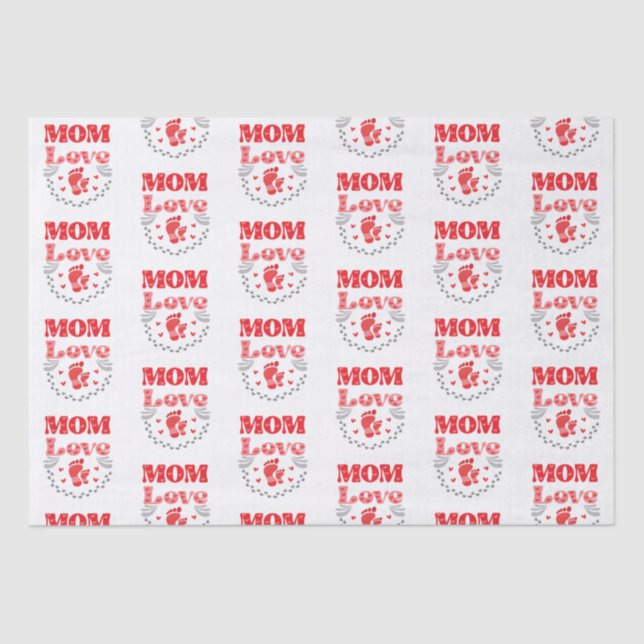 Cute Mum Love Tissue Paper (Front)