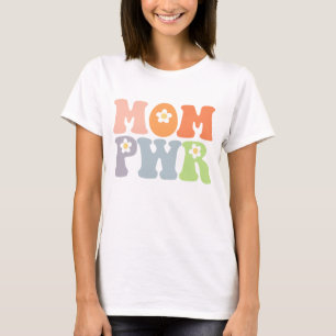 Cute Mum Power Vintage Hippie T-Shirt