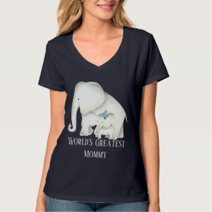 Cute Mummy and Baby elephant T-Shirt