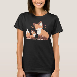 Cute mummy and baby fox T-Shirt