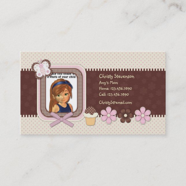 Cute Mummy Calling Card (Front)
