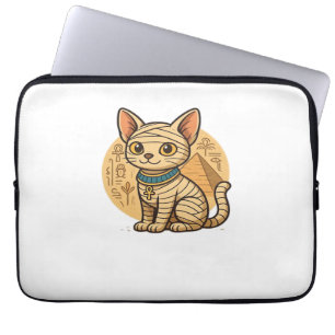 Cute Mummy Cat – Ancient Egypt Art Oversized T-Shi Laptop Sleeve