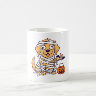 Cute Mummy Dog Trick or Treat Halloween Coffee Mug