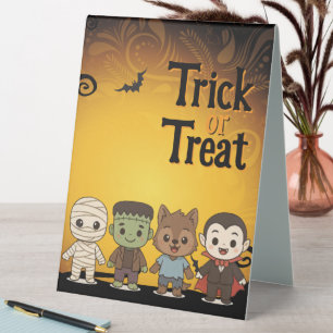Cute mummy, Frankenstein, Dracula, werewolf