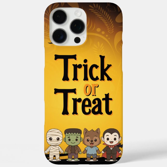Cute mummy, Frankenstein, Dracula, werewolf    Case-Mate iPhone Case (Back)