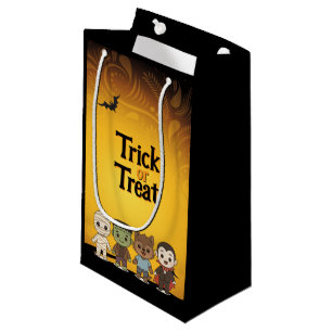 Cute mummy, Frankenstein, Dracula, werewolf Small Gift Bag