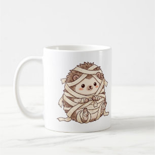Cute Mummy Hedgehog Halloween Costume Animal Illus Coffee Mug