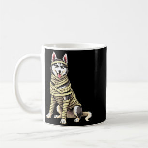 Cute Mummy Husky Funny Dog Lover Halloween Coffee Mug