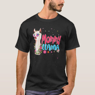 Cute Mummy Llama   Mother's Day   Women Birthday T-Shirt